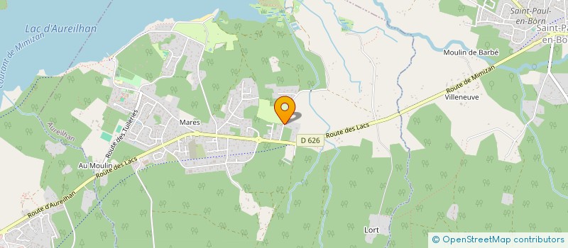 localisation de l'entreprise MONSIEUR ANDRE BORDAS  AUREILHAN