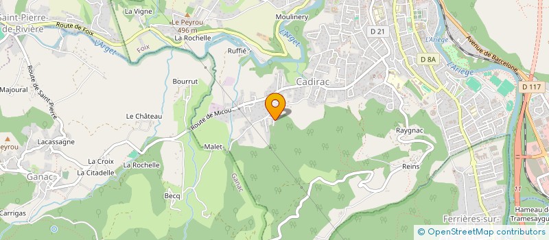localisation de l'entreprise MONSIEUR ANDRE BOREY à FOIX