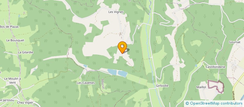 localisation de l'entreprise MONSIEUR ANDRE BORIE  SERGEAC