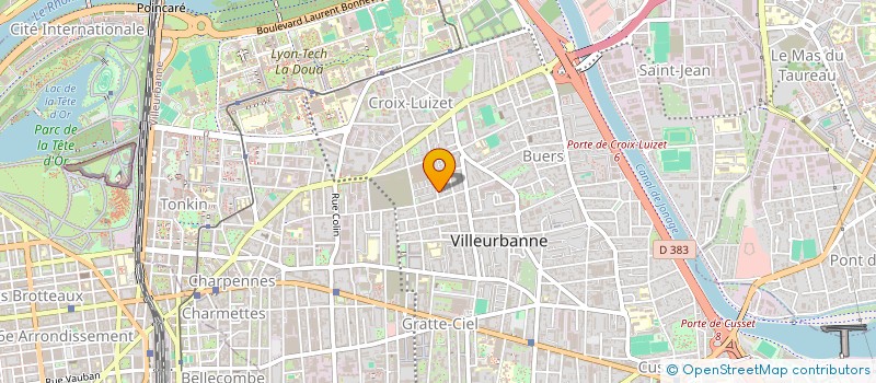 localisation de l'entreprise MONSIEUR ANDRE BORTOLUSSI  VILLEURBANNE