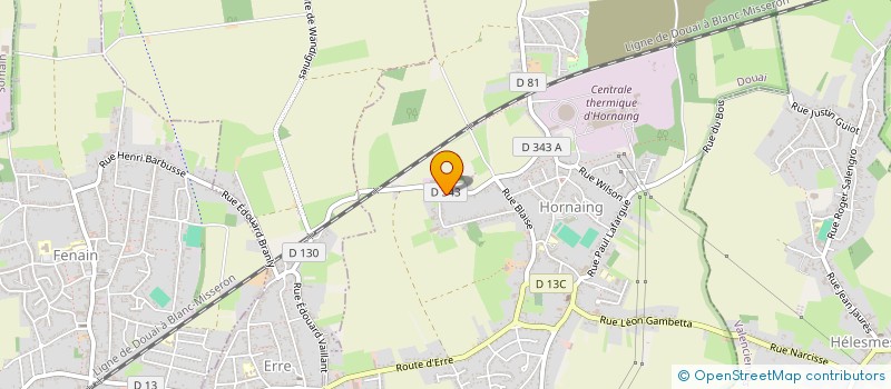 localisation de l'entreprise MONSIEUR ANDRE BORZYMOWSKI  HORNAING