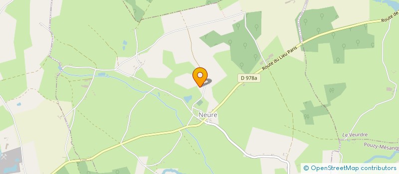 localisation de l'entreprise MONSIEUR ANDRE BOUCHAUD  LE VEURDRE