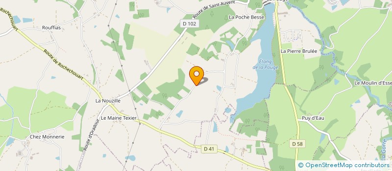 localisation de l'entreprise MONSIEUR ANDRE BOUCHAUD  SAINT-LAURENT-SUR-GORRE