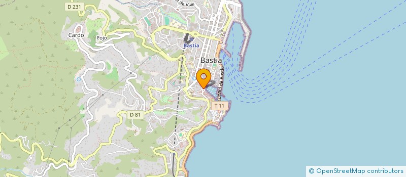 localisation de l'entreprise MONSIEUR ANDRE BOUDOT à BASTIA