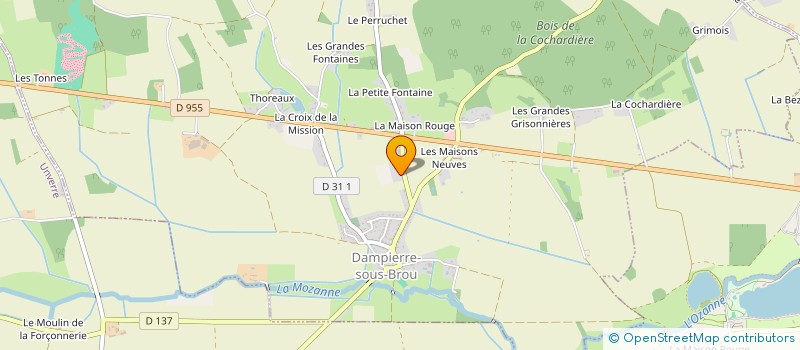 localisation de l'entreprise MONSIEUR ANDRE BOUHOURS à DAMPIERRE-SOUS-BROU