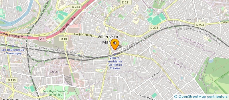 localisation de l'entreprise MONSIEUR ANDRE BOULANGER  VILLIERS-SUR-MARNE