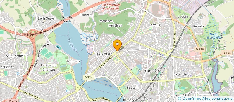 localisation de l'entreprise MONSIEUR ANDRE BOURBAN  LANESTER