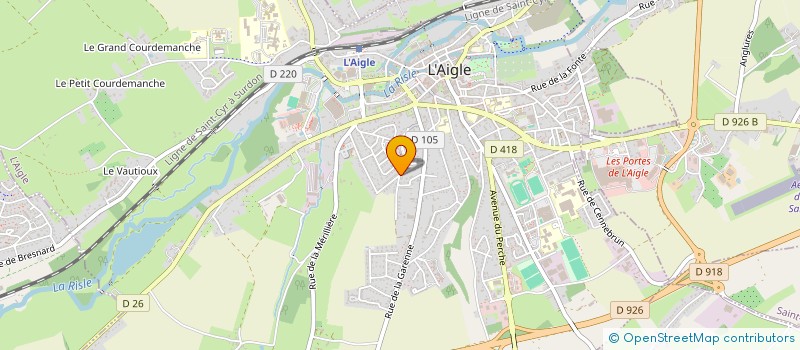 localisation de l'entreprise MONSIEUR ANDRE BOURD à L AIGLE