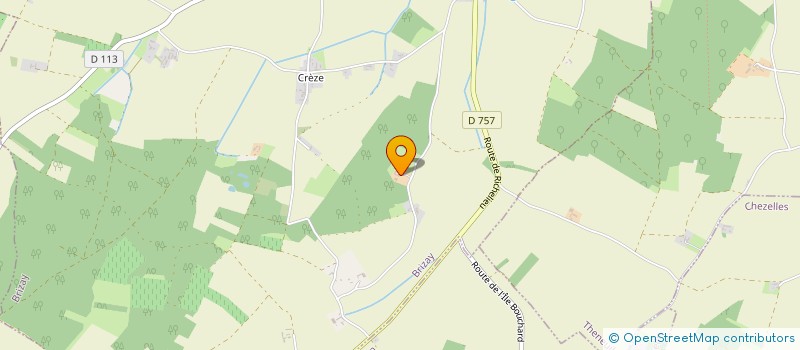 localisation de l'entreprise MONSIEUR ANDRE BOURDEAU  BRIZAY