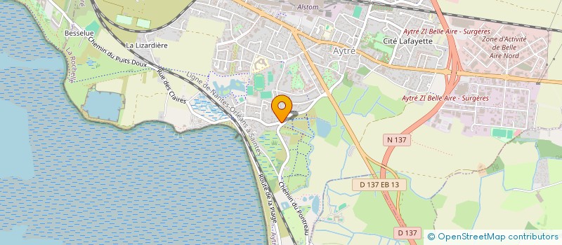 localisation de l'entreprise MONSIEUR ANDRE BOURIN  AYTRE