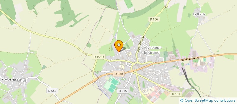 localisation de l'entreprise MONSIEUR ANDRE BOURSE à CREVECŒUR-LE-GRAND