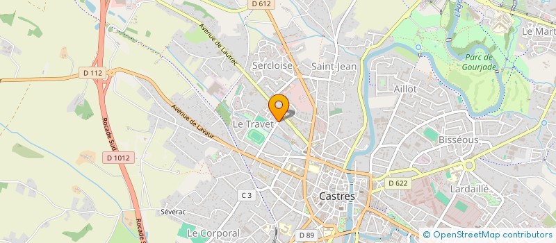 localisation de l'entreprise MONSIEUR ANDRE BOUSQUET  CASTRES