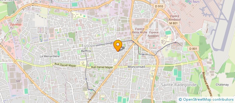 localisation de l'entreprise MONSIEUR ANDRE BOUSSARD à TOURS