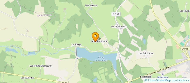 localisation de l'entreprise MONSIEUR ANDRE BOUTAUT  MOUTIERS-EN-PUISAYE