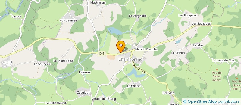 localisation de l'entreprise MONSIEUR ANDRE BOUTEILLE  CHAMBORAND