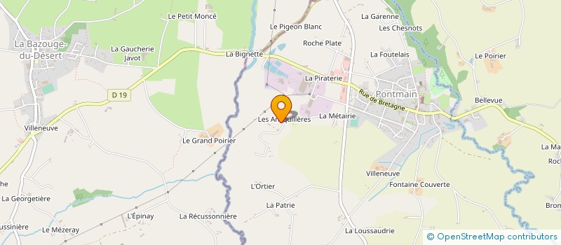 localisation de l'entreprise MONSIEUR ANDRE BOUVET à SAINT-ELLIER-DU-MAINE