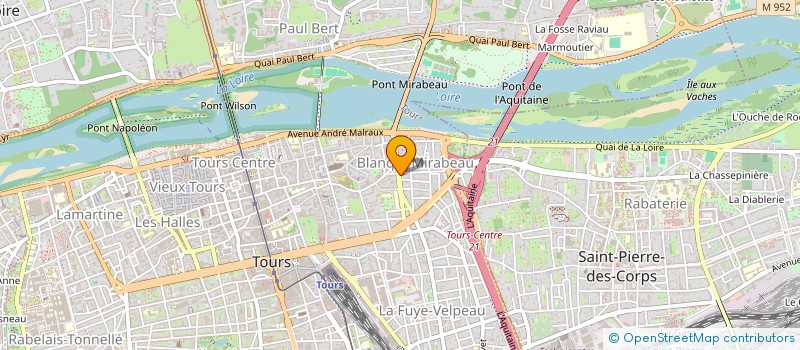 localisation de l'entreprise MONSIEUR ANDRE BRABANT  TOURS