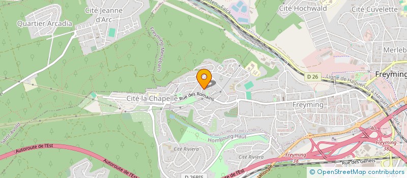 localisation de l'entreprise MONSIEUR ANDRE BRAUER  FREYMING-MERLEBACH