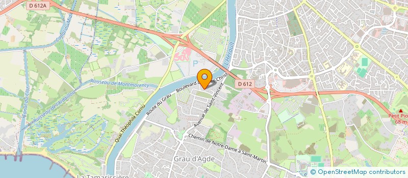 localisation de l'entreprise MONSIEUR ANDRE BRAYAN SALUSTIANO  AGDE