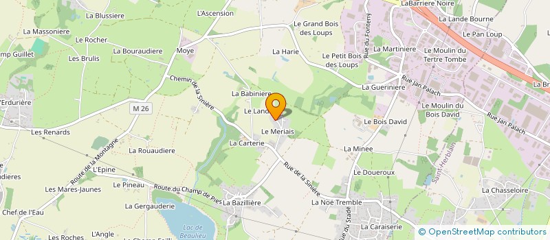 localisation de l'entreprise MONSIEUR ANDRE BREDELOUX à COUERON