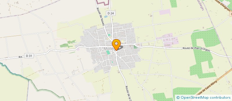 localisation de l'entreprise MONSIEUR ANDRE BREGUIER  MOLLEGES