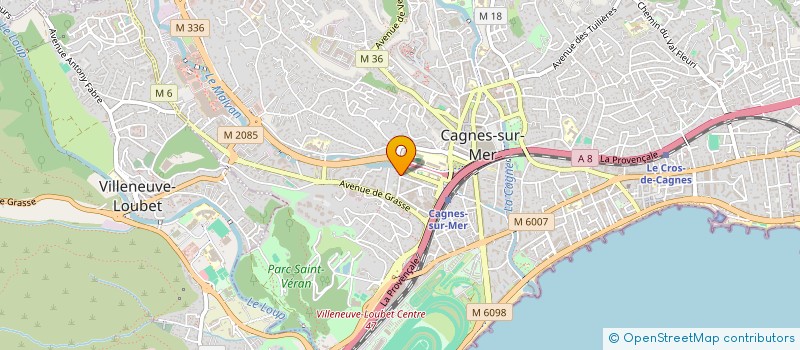 localisation de l'entreprise MONSIEUR ANDRE BREMOND à CAGNES-SUR-MER