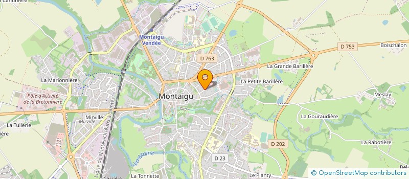 localisation de l'entreprise MONSIEUR ANDRE BRETAUD à MONTAIGU-VENDEE