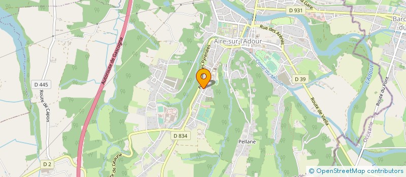 localisation de l'entreprise MONSIEUR ANDRE BRETHOUS à AIRE-SUR-L'ADOUR