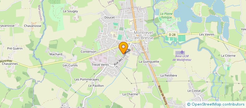 localisation de l'entreprise MONSIEUR ANDRE BREVET à MONTREVEL-EN-BRESSE