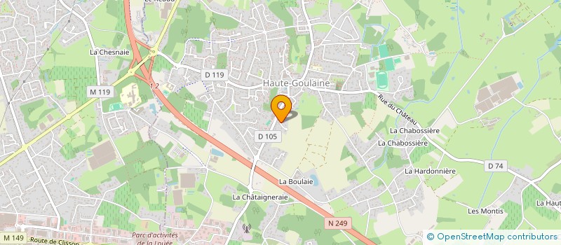 localisation de l'entreprise MONSIEUR ANDRE BRIAND  HAUTE-GOULAINE