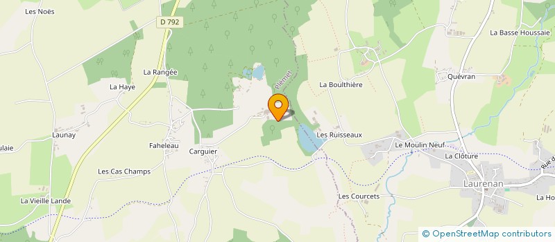 localisation de l'entreprise MONSIEUR ANDRE BRICHORY  SAINT-ETIENNE-DU-GUE-DE-L'ISLE