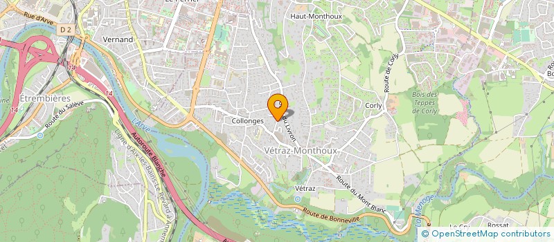 localisation de l'entreprise MONSIEUR ANDRE BRIFFOD  VETRAZ-MONTHOUX