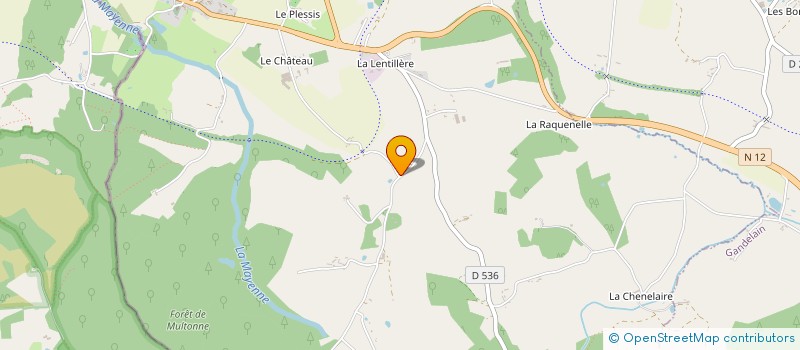 localisation de l'entreprise MONSIEUR ANDRE BRILLAND à LALACELLE