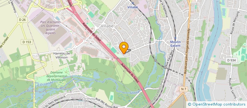 localisation de l'entreprise MONSIEUR ANDRE BRIZZI  VILLABE