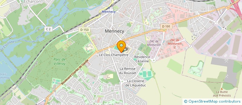 localisation de l'entreprise MONSIEUR ANDRE BRON à MENNECY