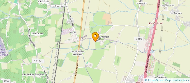 localisation de l'entreprise MONSIEUR ANDRE BROQUET à SAINT JEAN D'ARDIERES