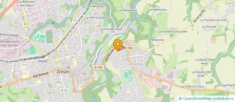 localisation de l'entreprise MONSIEUR ANDRE BROSSARD à LANVALLAY