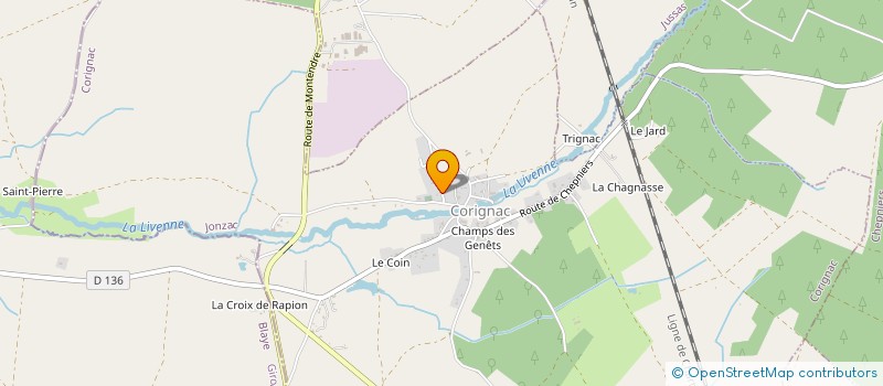 localisation de l'entreprise MONSIEUR ANDRE BROSSARD à CORIGNAC