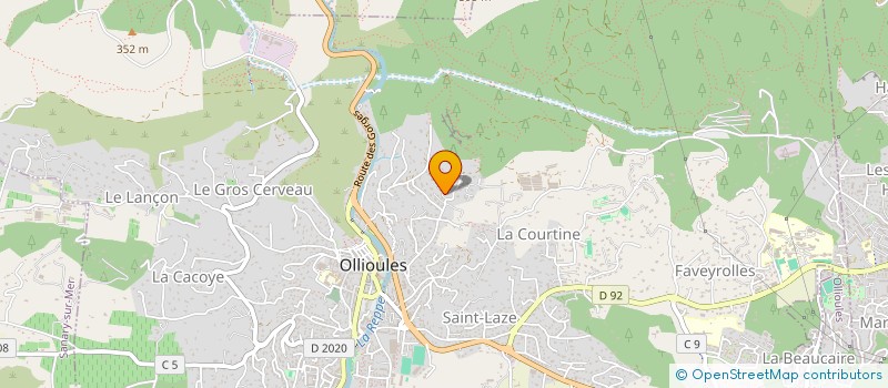 localisation de l'entreprise MONSIEUR ANDRE BROUQUIER à OLLIOULES
