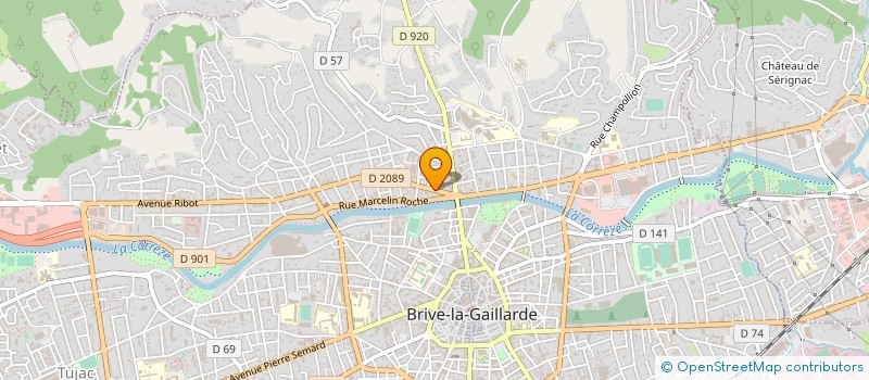 localisation de l'entreprise MONSIEUR ANDRE BRUGEILLE  BRIVE-LA-GAILLARDE