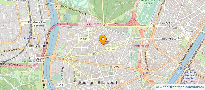 localisation de l'entreprise MONSIEUR ANDRE BRULE à BOULOGNE-BILLANCOURT