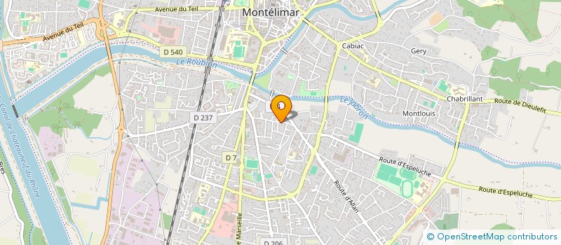 localisation de l'entreprise MONSIEUR ANDRE BRUN à MONTELIMAR