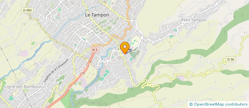 localisation de l'entreprise MONSIEUR ANDRE BRUN  LE TAMPON