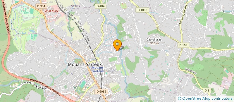 localisation de l'entreprise MONSIEUR ANDRE BRUNO  MOUANS-SARTOUX