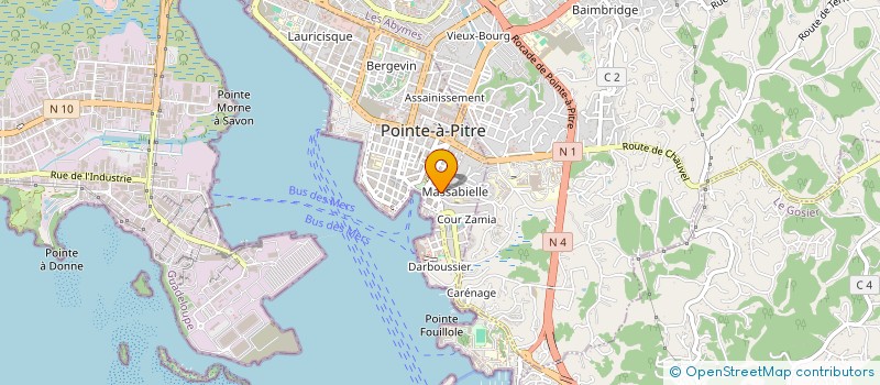 localisation de l'entreprise MONSIEUR ANDRE BRUYERE à POINTE A PITRE