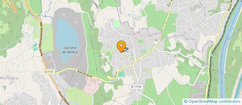 localisation de l'entreprise MONSIEUR ANDRE BUGNET  MILLERY