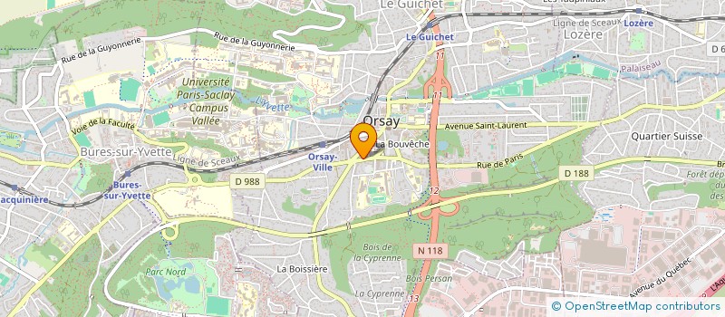 localisation de l'entreprise MONSIEUR ANDRE BULOIS à ORSAY