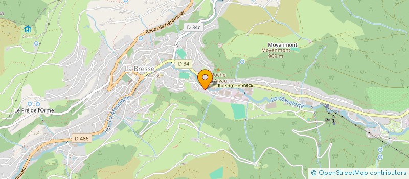 localisation de l'entreprise MONSIEUR ANDRE BURASCHI  LA BRESSE