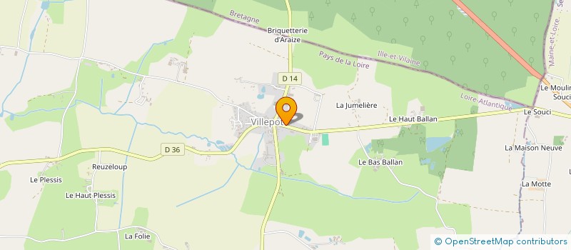 localisation de l'entreprise MONSIEUR ANDRE BUREAU  ERBRAY