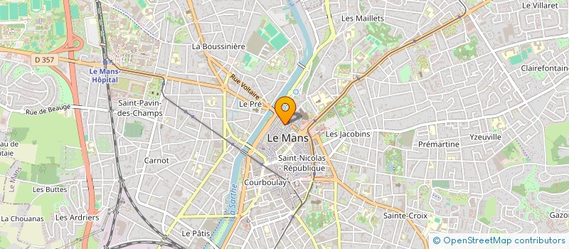 localisation de l'entreprise MONSIEUR ANDRE BURGEOT  LE MANS